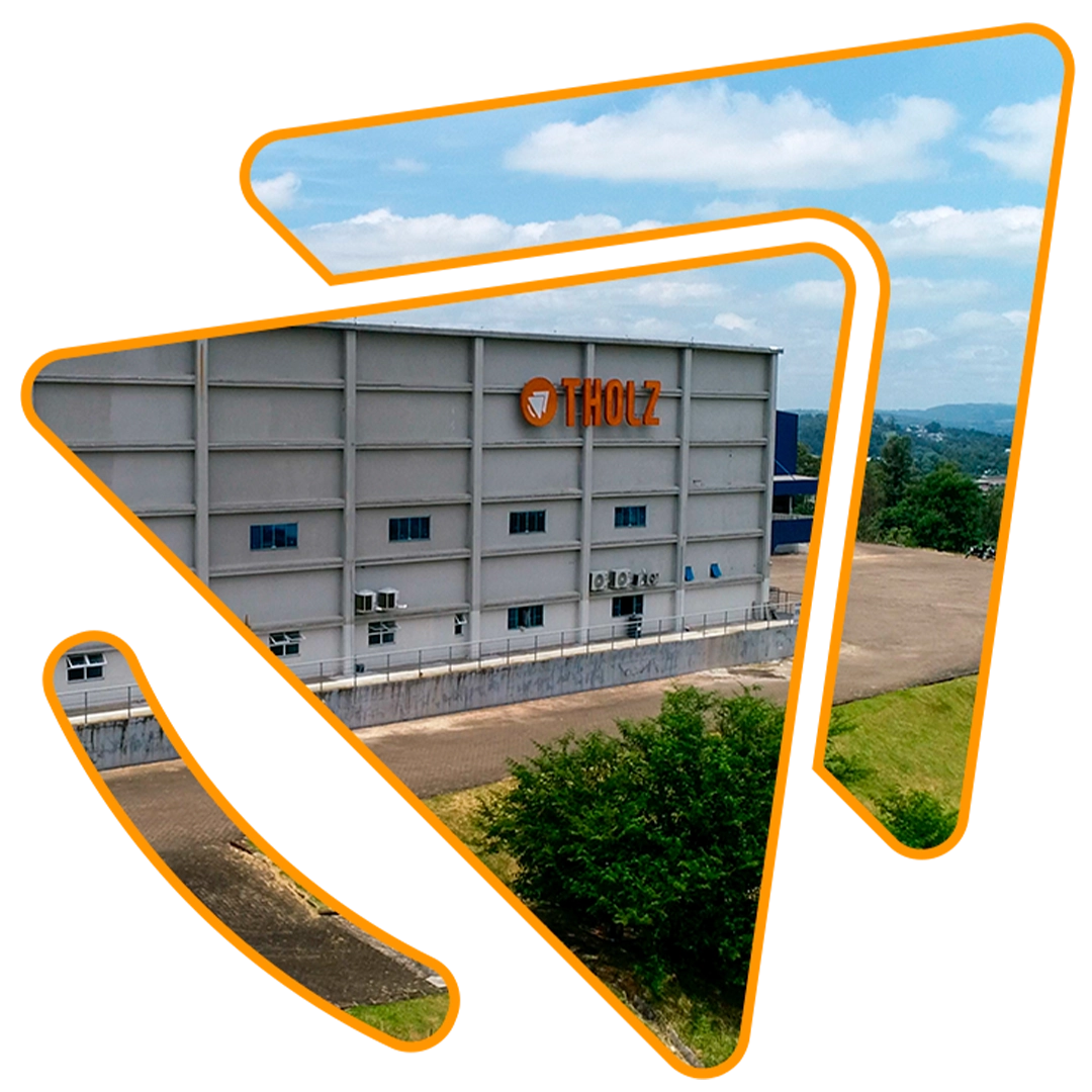 Tholz brand identity represented in an industrial environment, highlighting technology, precision, and innovation.