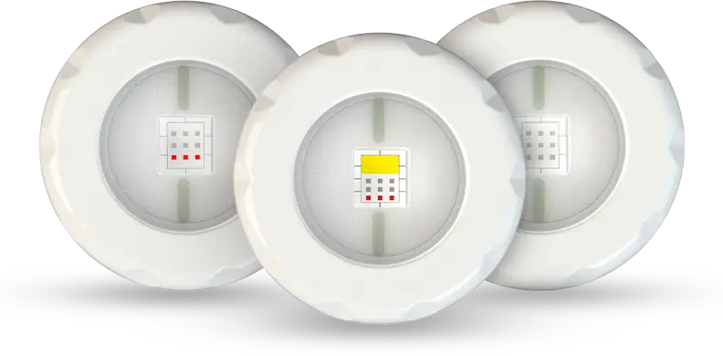 Lámparas para piscina Tholz en versiones RGB, RGBW y monocromáticas para iluminación eficiente y versátil.