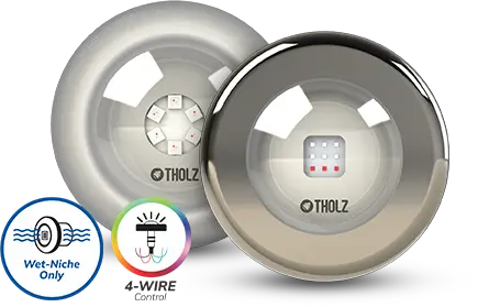 Iluminación de piscina Tholz de cuatro hilos (4-wire) con tecnología confiable para nuevos proyectos.